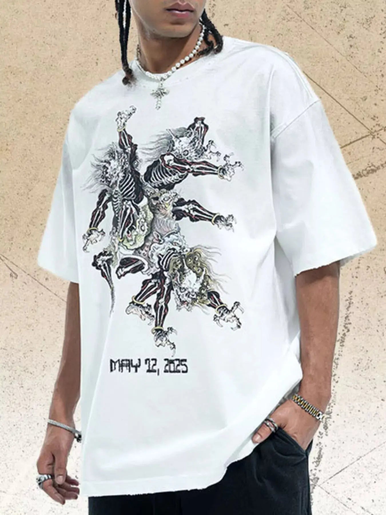 Men's Vintage Graphic Oversized T-Shirt Simply Love