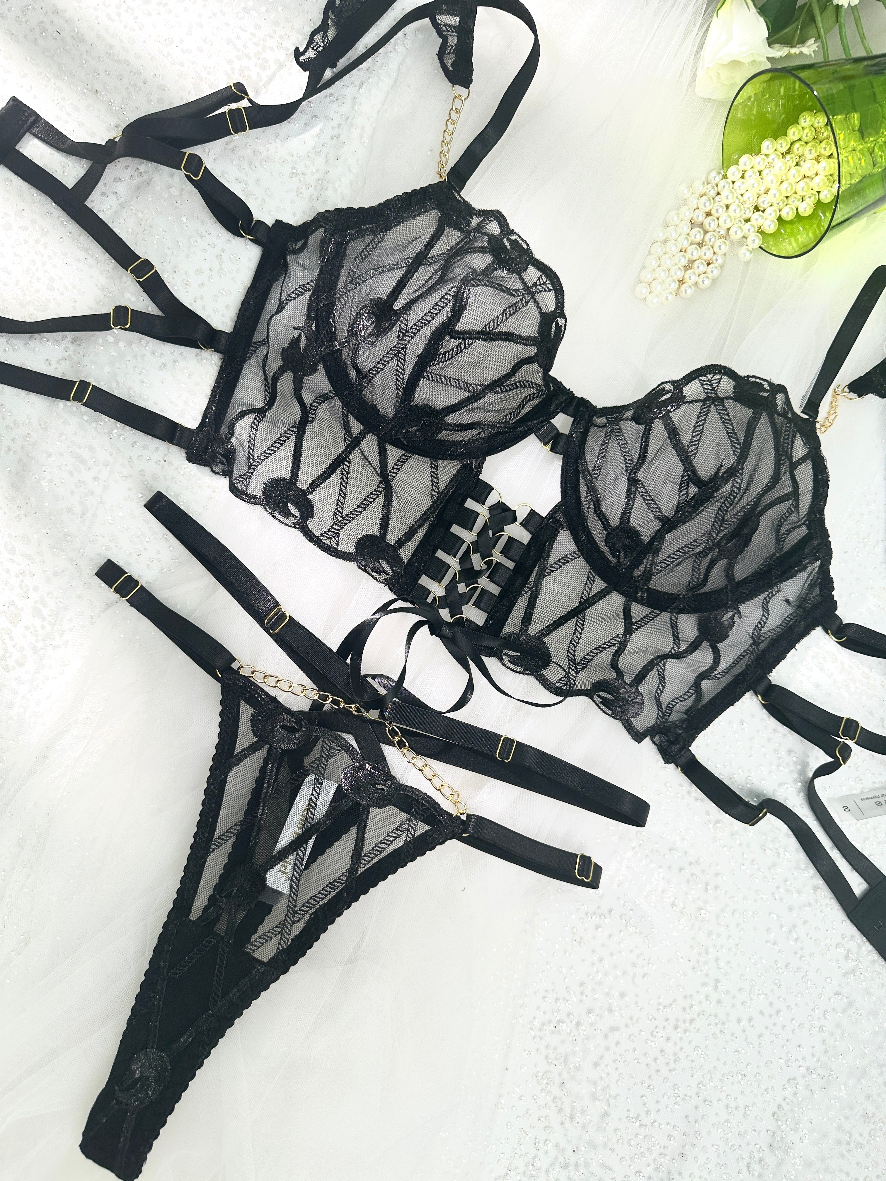 Adriana Noir Adjustable Set Hello.LA.Girl