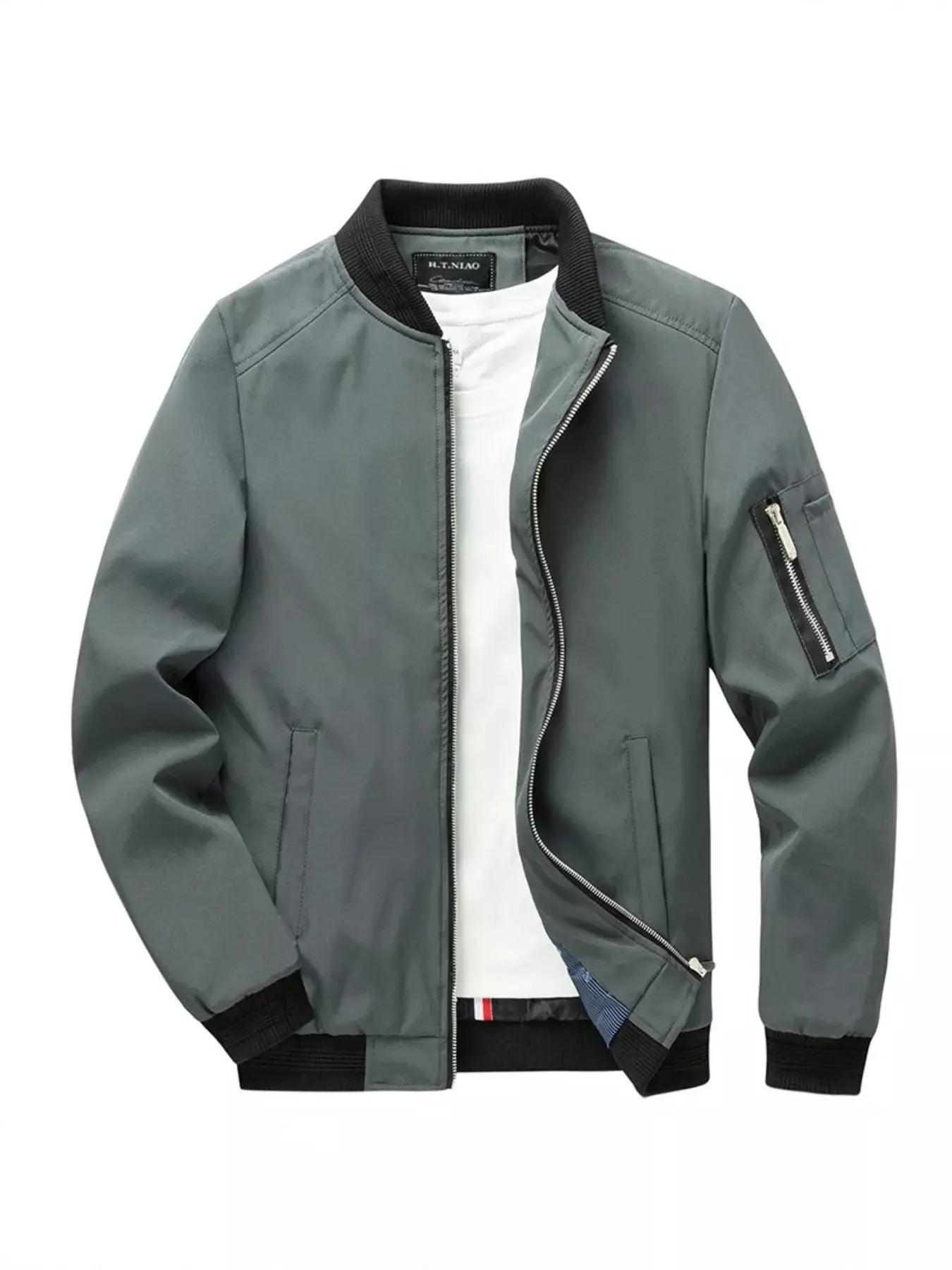 Men's Plus Size Casual Lightweight Bomber Jacket Simply Love