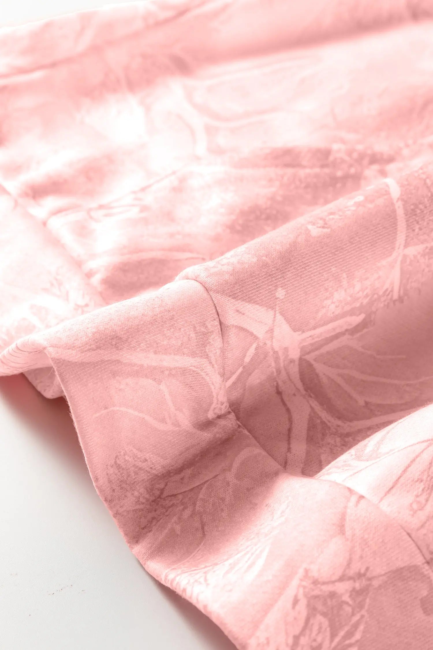 Light Pink Camouflage Woodland Print Oversized Sporty Hoodie For Women Dear-Lover Dropshipping