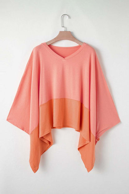 Grapefruit orange oversized top