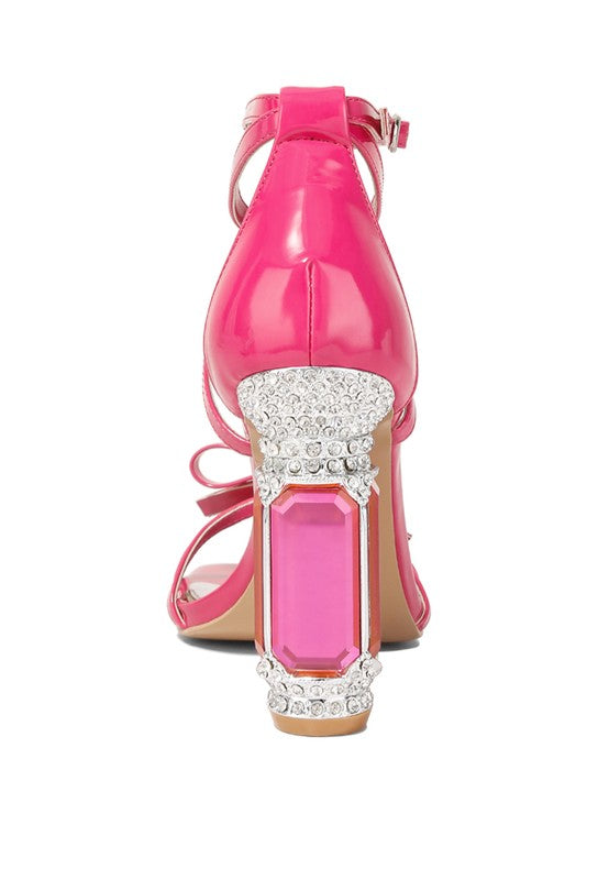 Affluence Fantasy Heels – Step Into Luxury in Fuchsia, Silver, or White