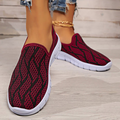 Round Toe Flat Slip-Ons.