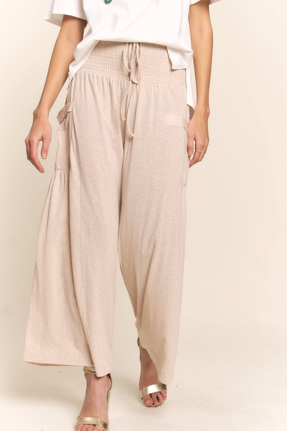 J.nna boho wide leg pants with pockets