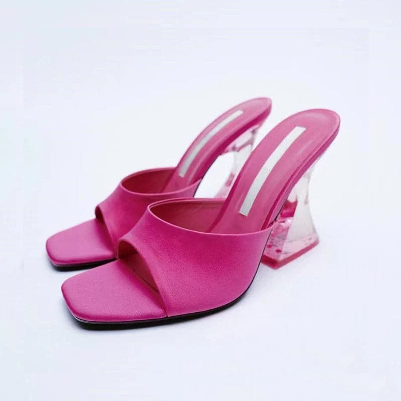 Open Toe High Heel Sandals.