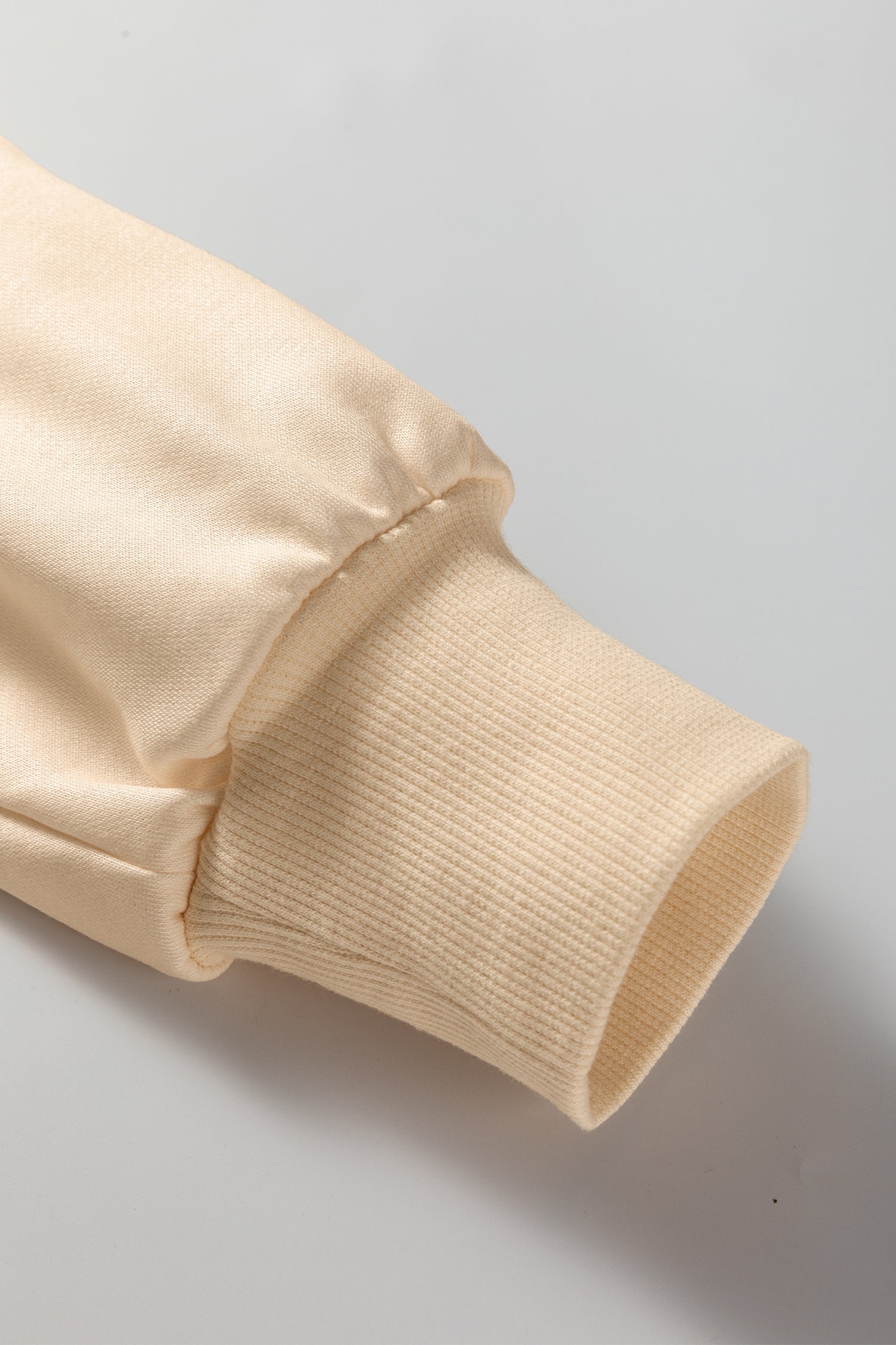 Beige Stripe Puff Sleeve Casual Pullover Sweatshirt For Women Cozy Knit Jumper Everyday Comfort Dear-Lover Dropshipping