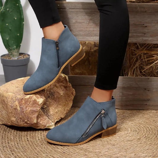 Block Heels Ankle Boots Simply Love