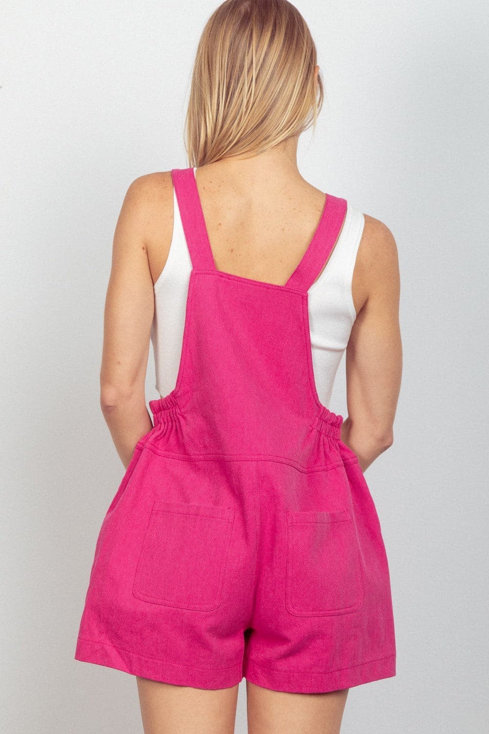 VERY J Adjustable Suspender Overalls with Pockets.