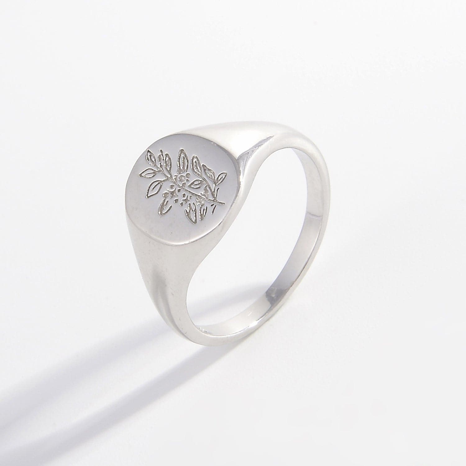 925 Sterling Silver Signet Ring.