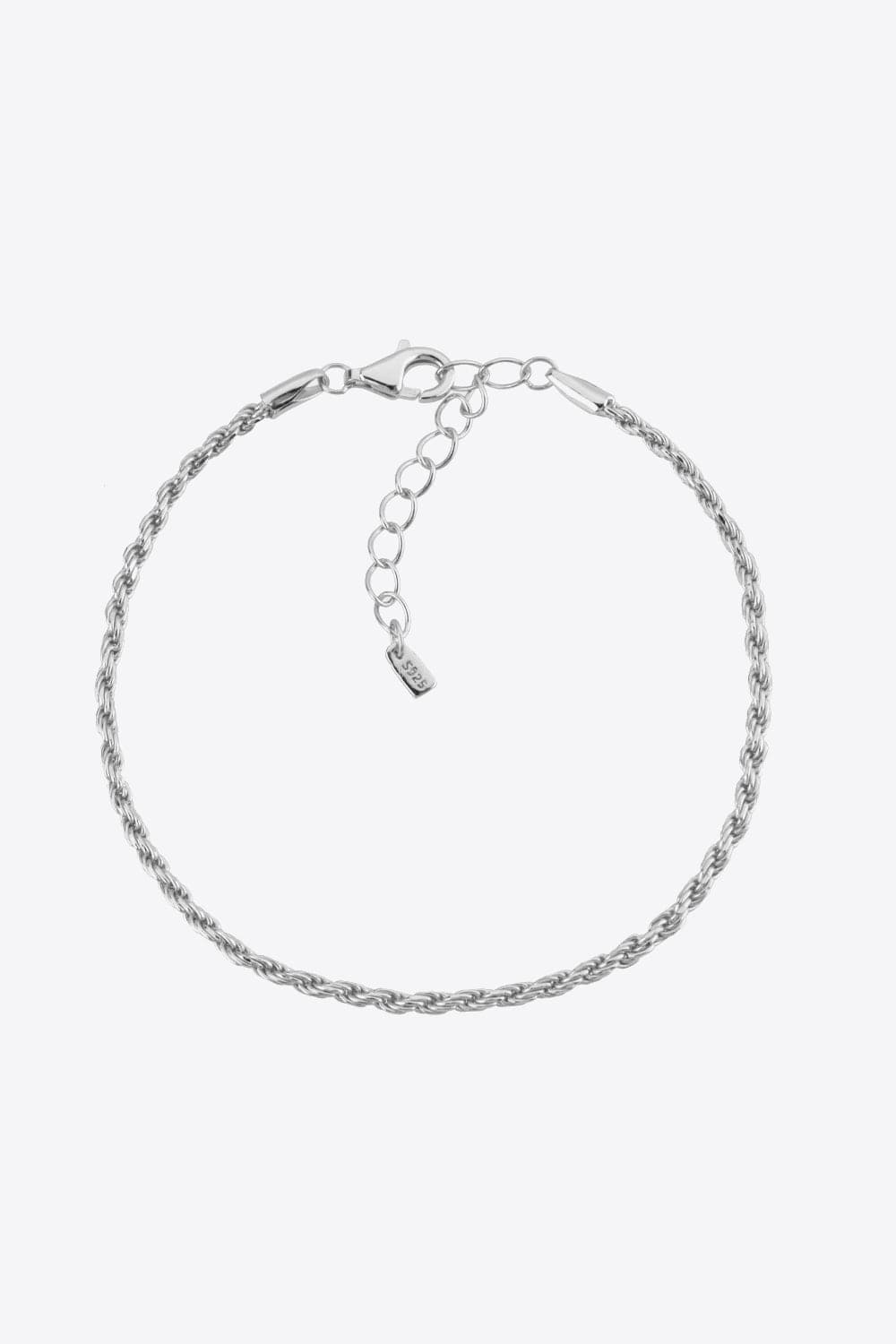 925 Sterling Silver Twisted Bracelet.