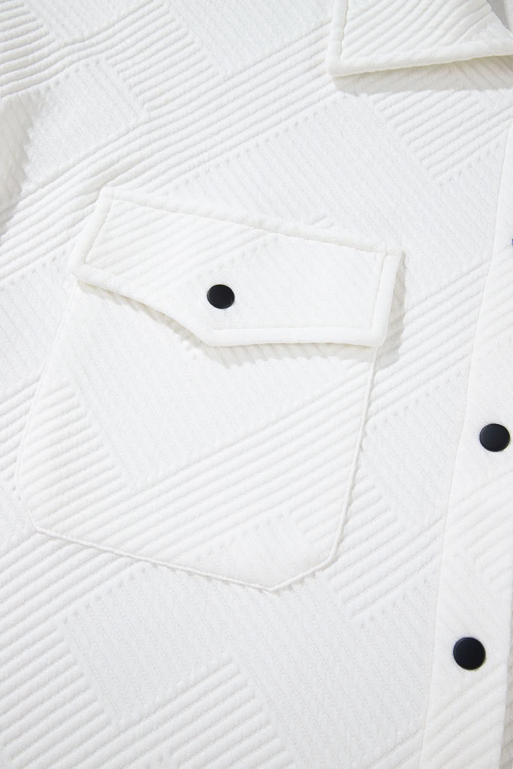 Beige plus size textured jacket - Love Salve 