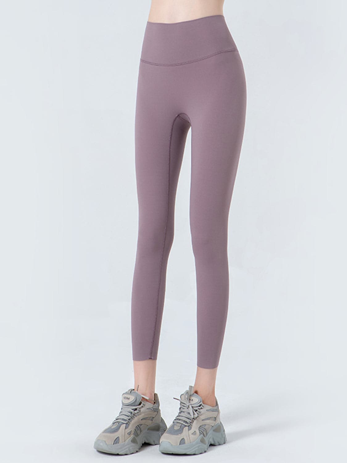 Wide Waistband Cropped Sports Leggings.