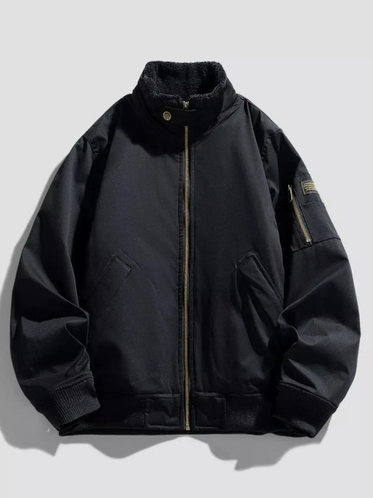 Men's Plus Size Zip Up Long Sleeve Jacket Simply Love