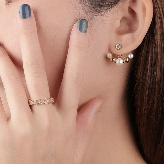18K Gold-Plated Zircon Ring Simply Love