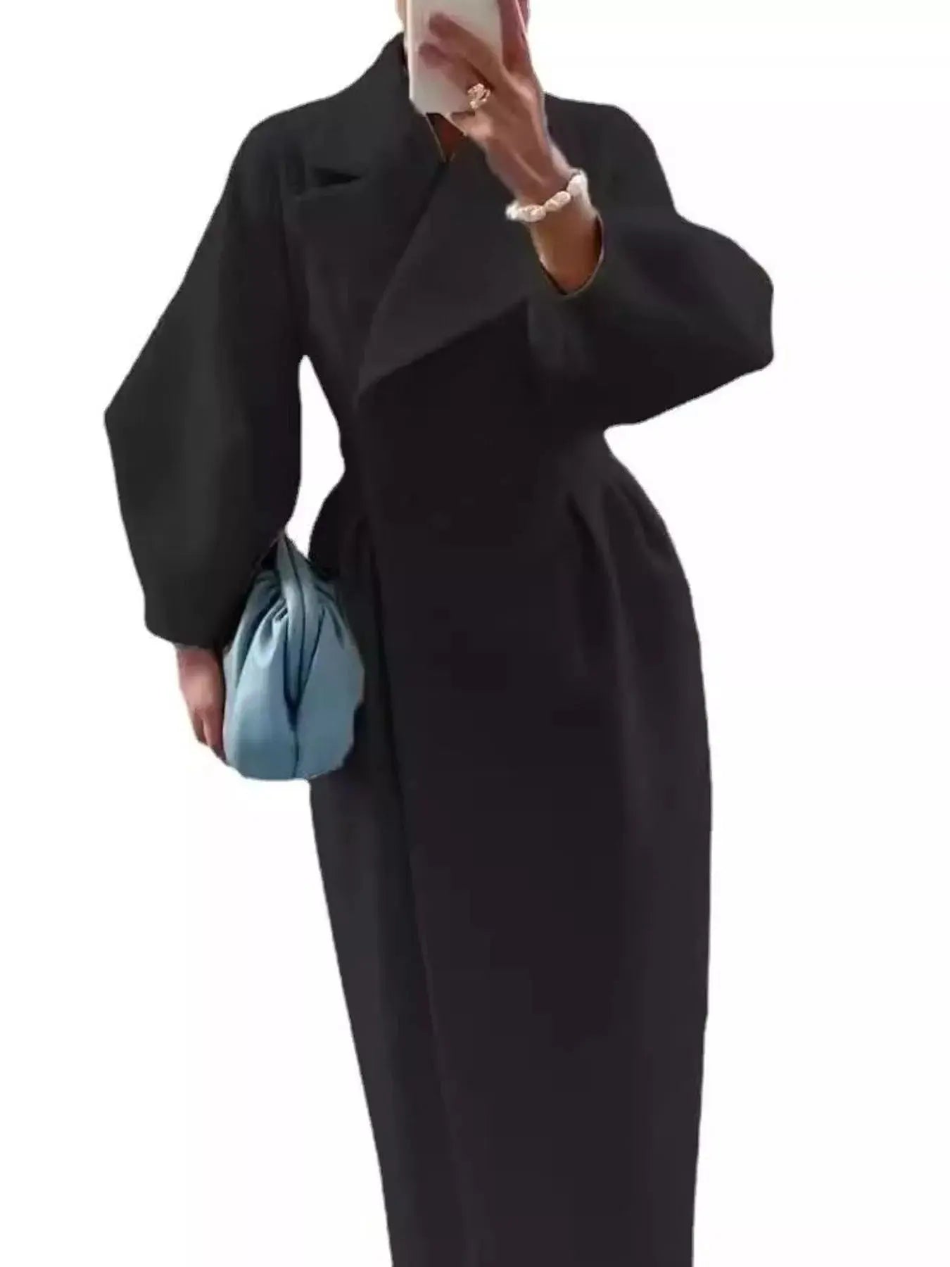 Double-Breasted Longline Coat Simply Love