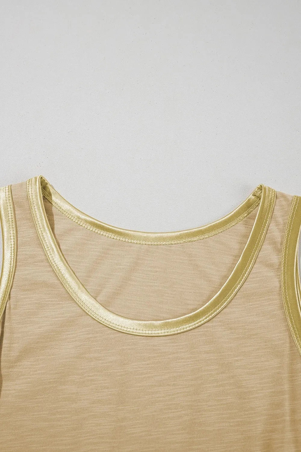 Round Neck Wide Strap Tank Simply Love