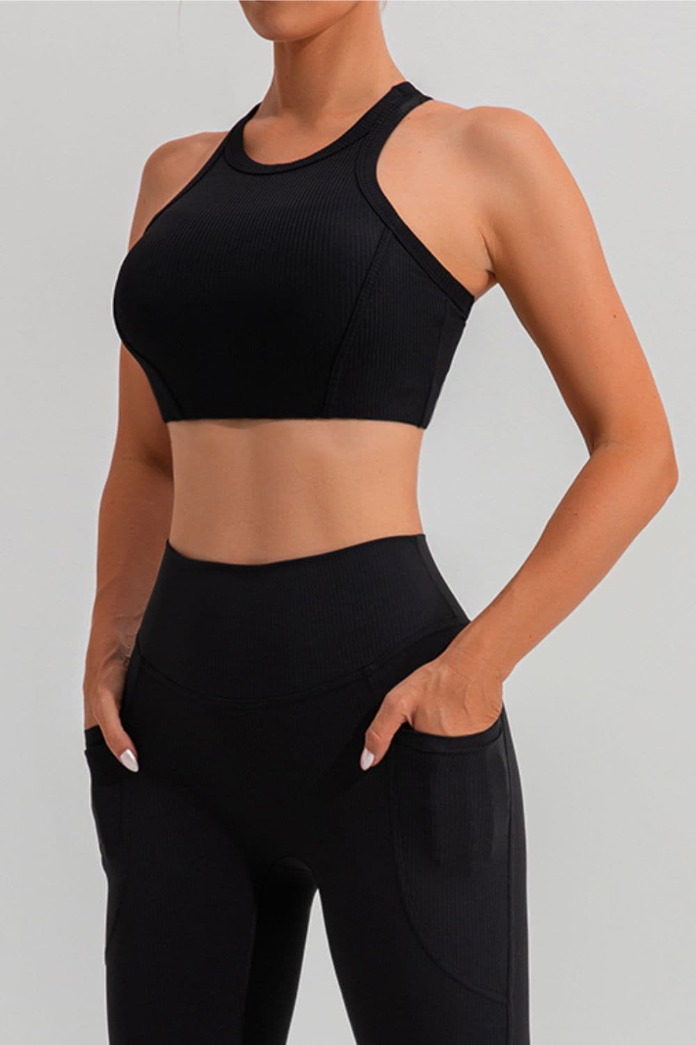 Round Neck Racerback Active Tank.