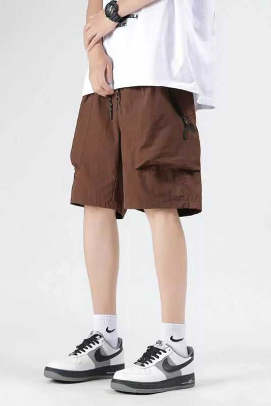 Men's Plus Size Cargo Pocket Relaxed Fit Shorts Simply Love