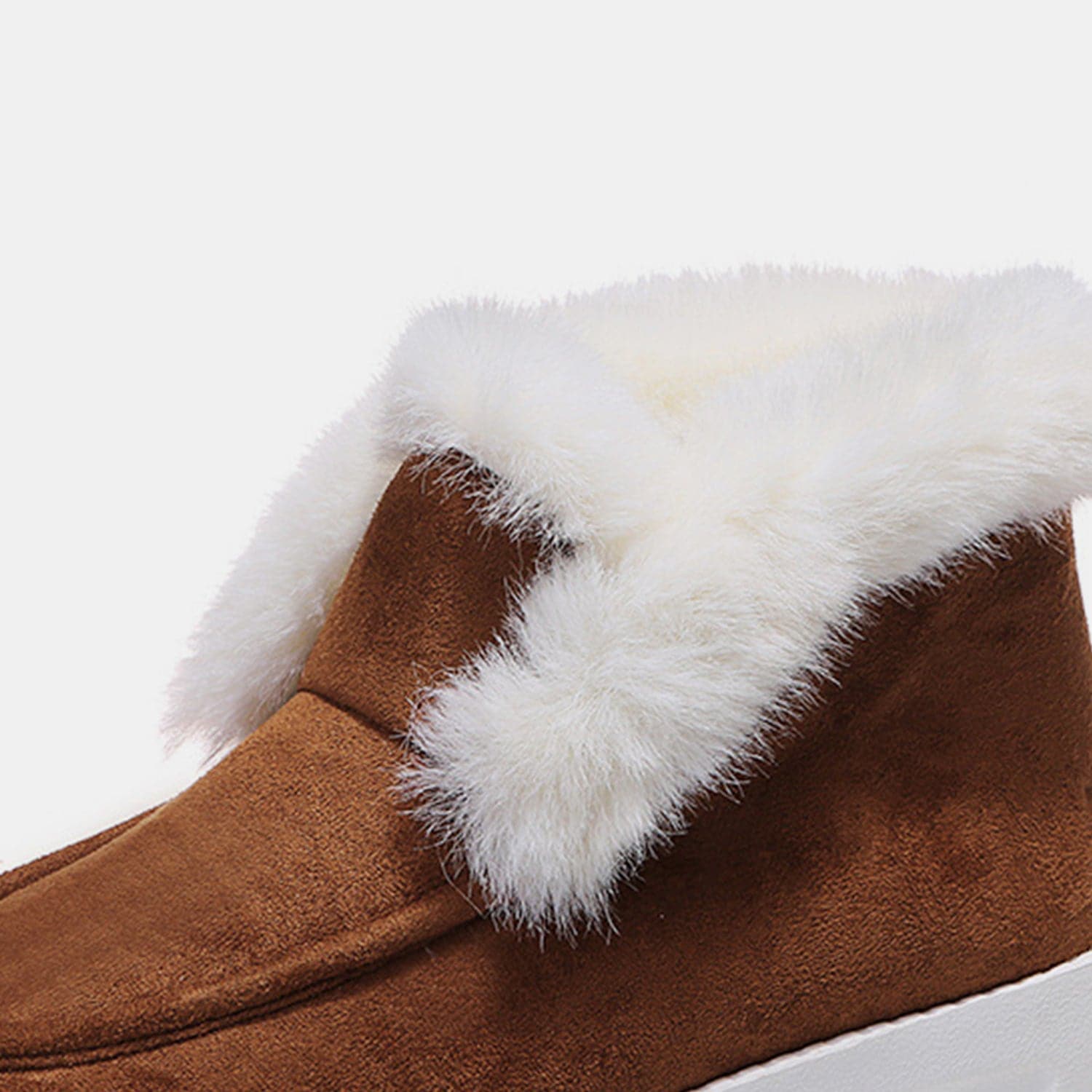 Furry Suede Snow Boots.