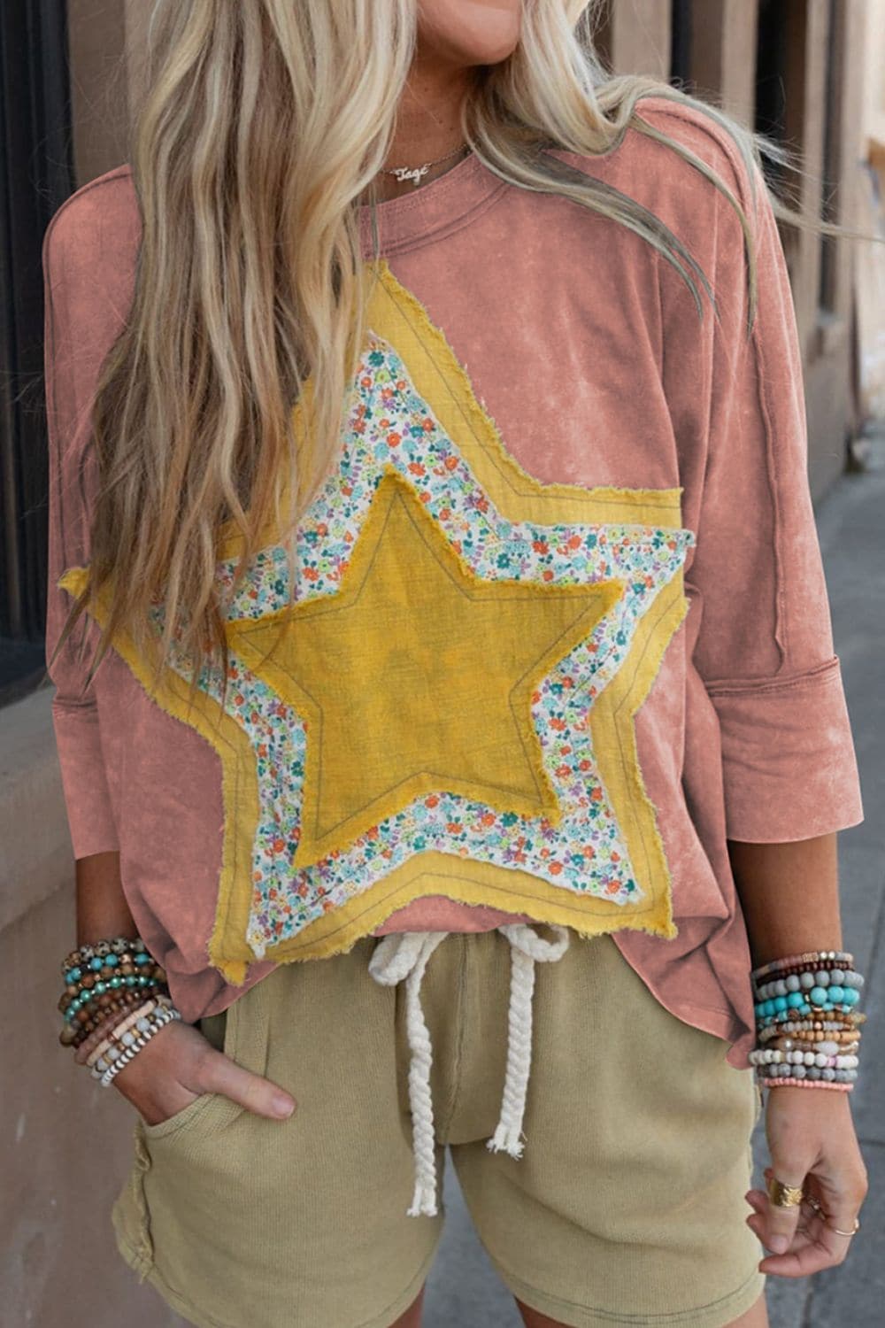 Star Applique Round Neck T-ShirtStar Applique Round Neck T-Shirt

Elevate your casual wardrobe with the Star Applique Round Neck T-Shirt. This stylish tee combines comfort and fashion, making it a Love Salve Star Applique Round NeckT-Shirts