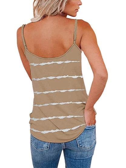 Full Size Striped V-Neck Cami.