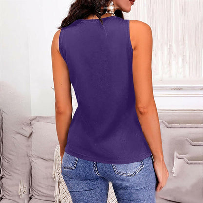 Full Size V-Neck Wide Strap Tank.