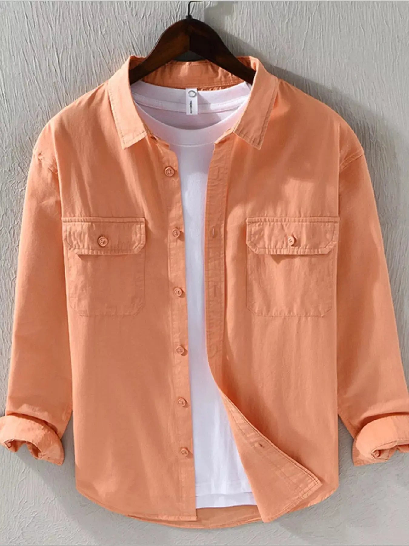 Men's Plus Size Casual Button Up Shirt Simply Love