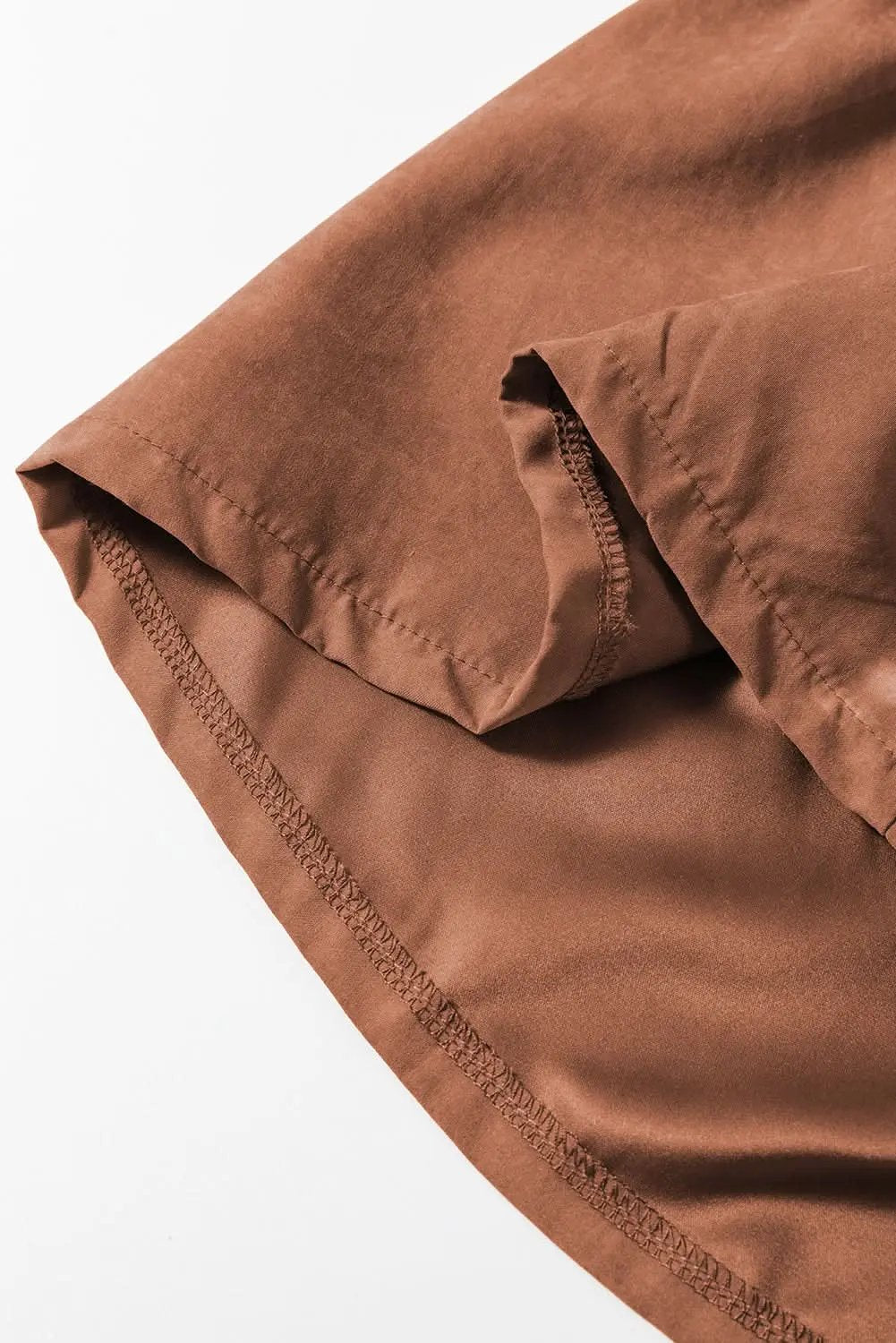 Chestnut Floral Lace Crochet Tiered Ruffled Mini Dress - Love Salve 