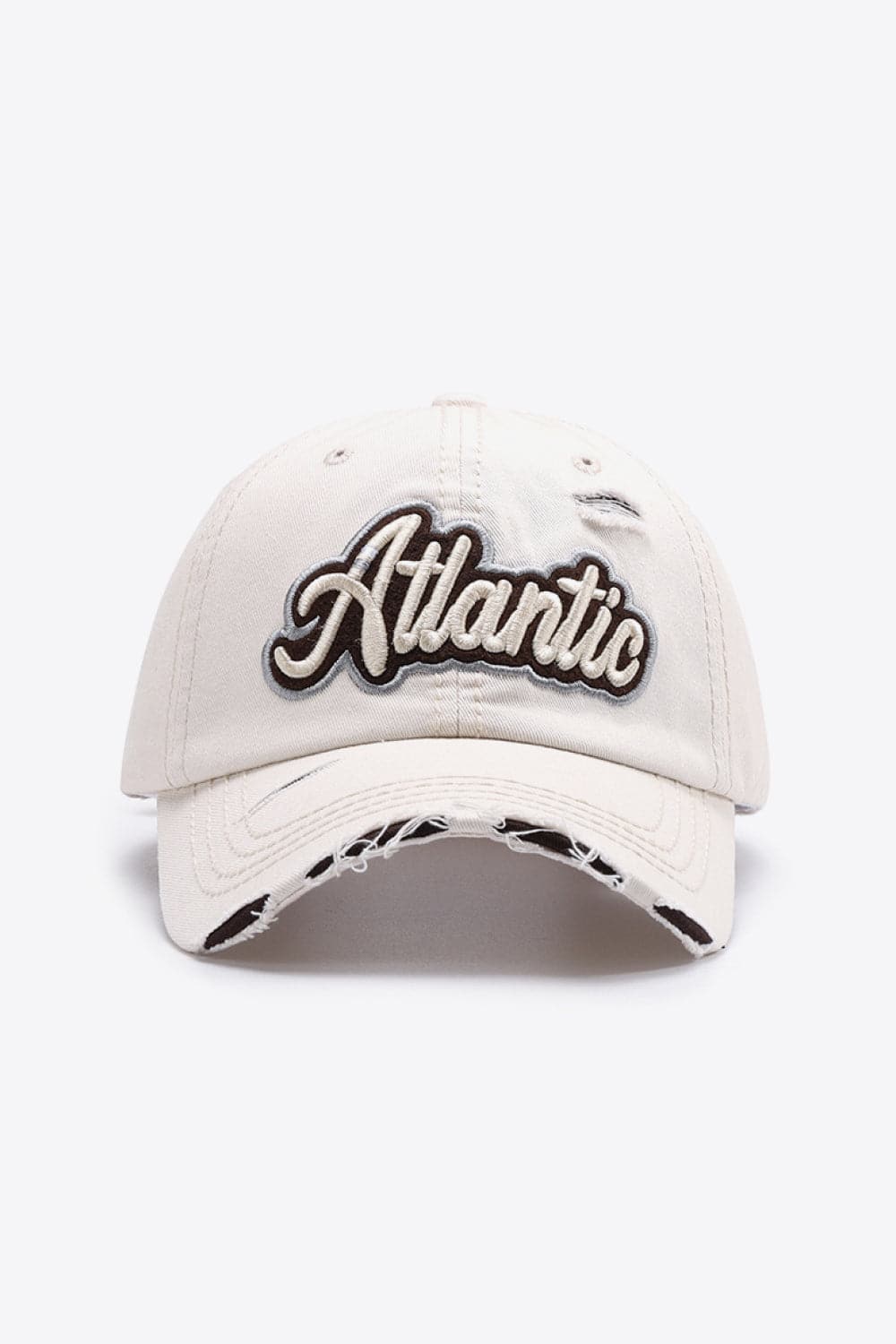 ATLANTIC Graphic Distressed Baseball Cap.