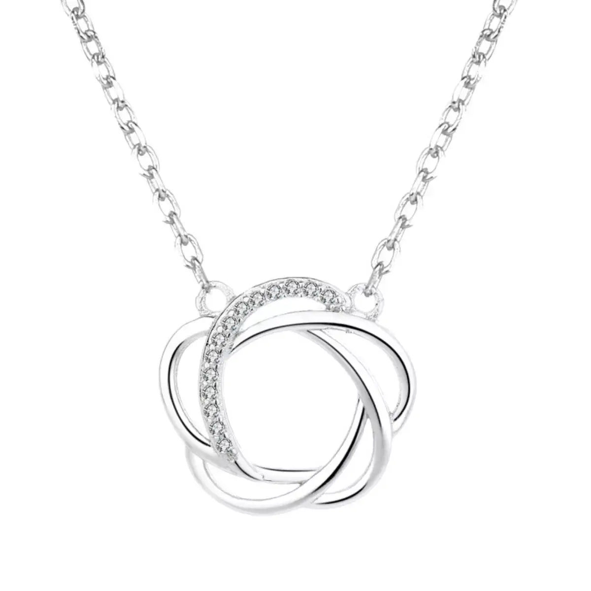 925 Sterling Silver Zircon Pendant Necklace Simply Love