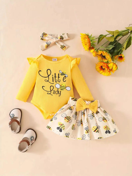 Children's Little Lady Bee-Themed 3-Piece Set Simply Love