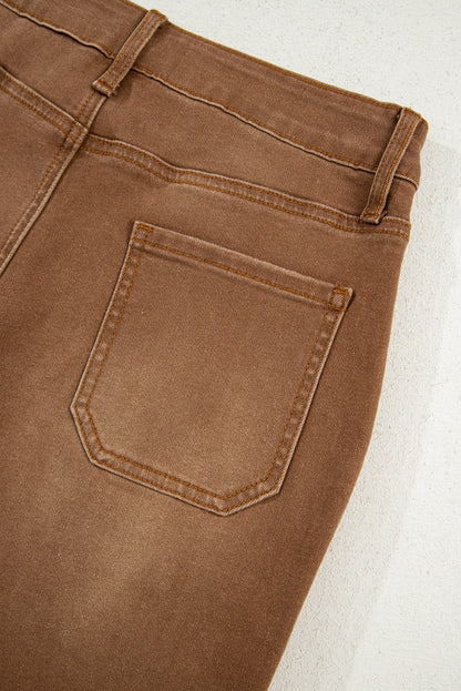 Breen Cropped High Rise Wide Leg Jeans Casual Everyday Wear