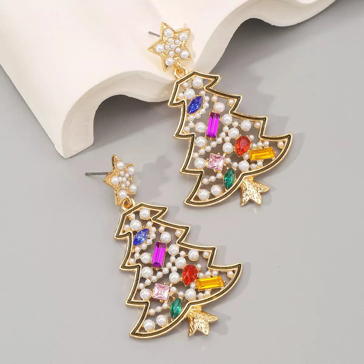 Christmas Tree Dangle Earrings Simply Love