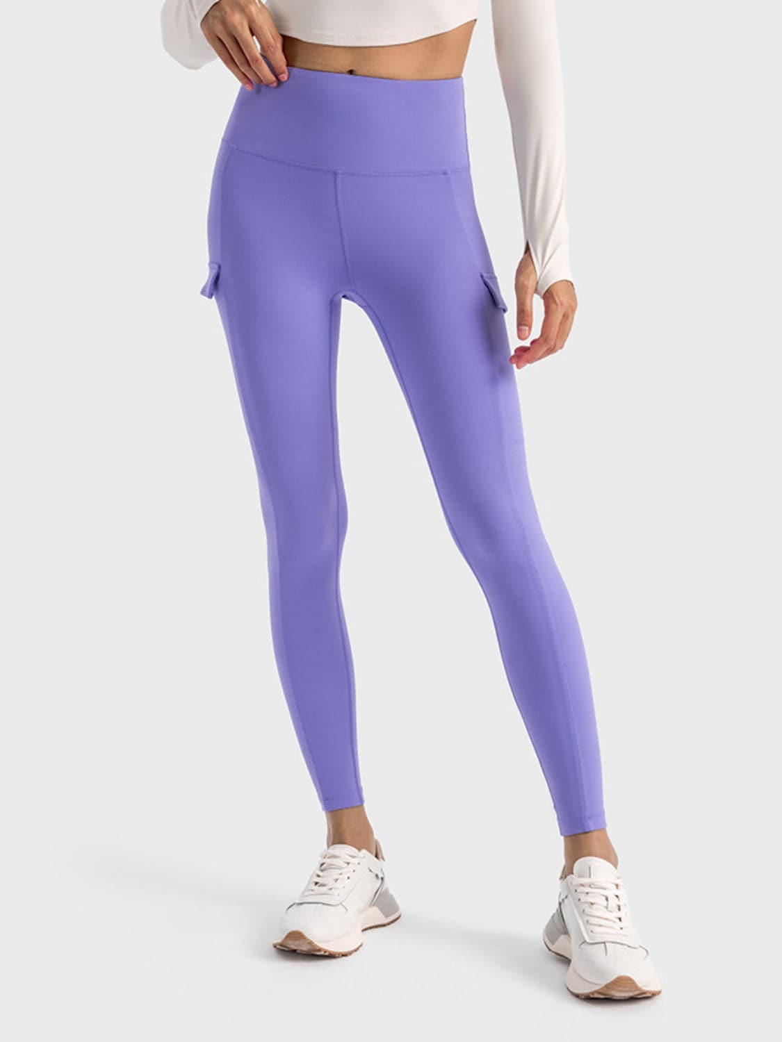 Wide Waistband Sports Leggings.