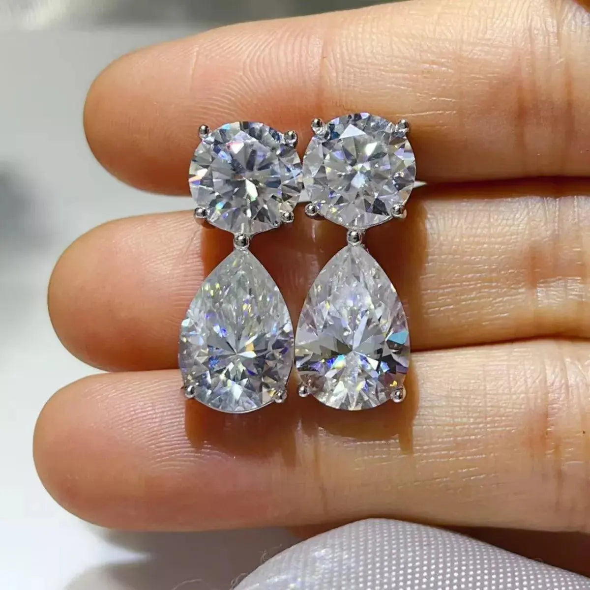 16 Carat Moissanite 925 Sterling Silver Earrings Simply Love