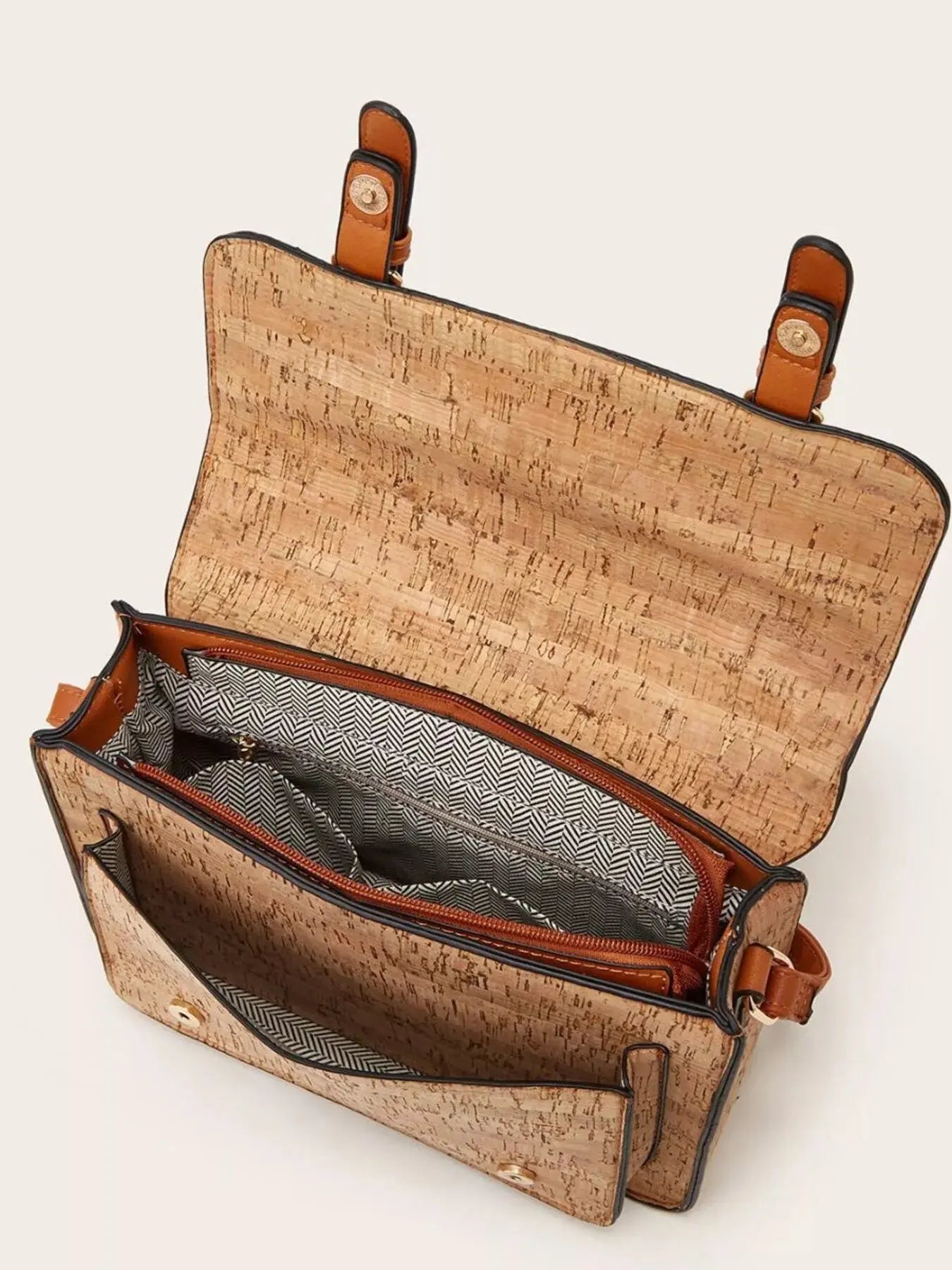 Vintage Pattern PU Leather Crossbody Bag Simply Love