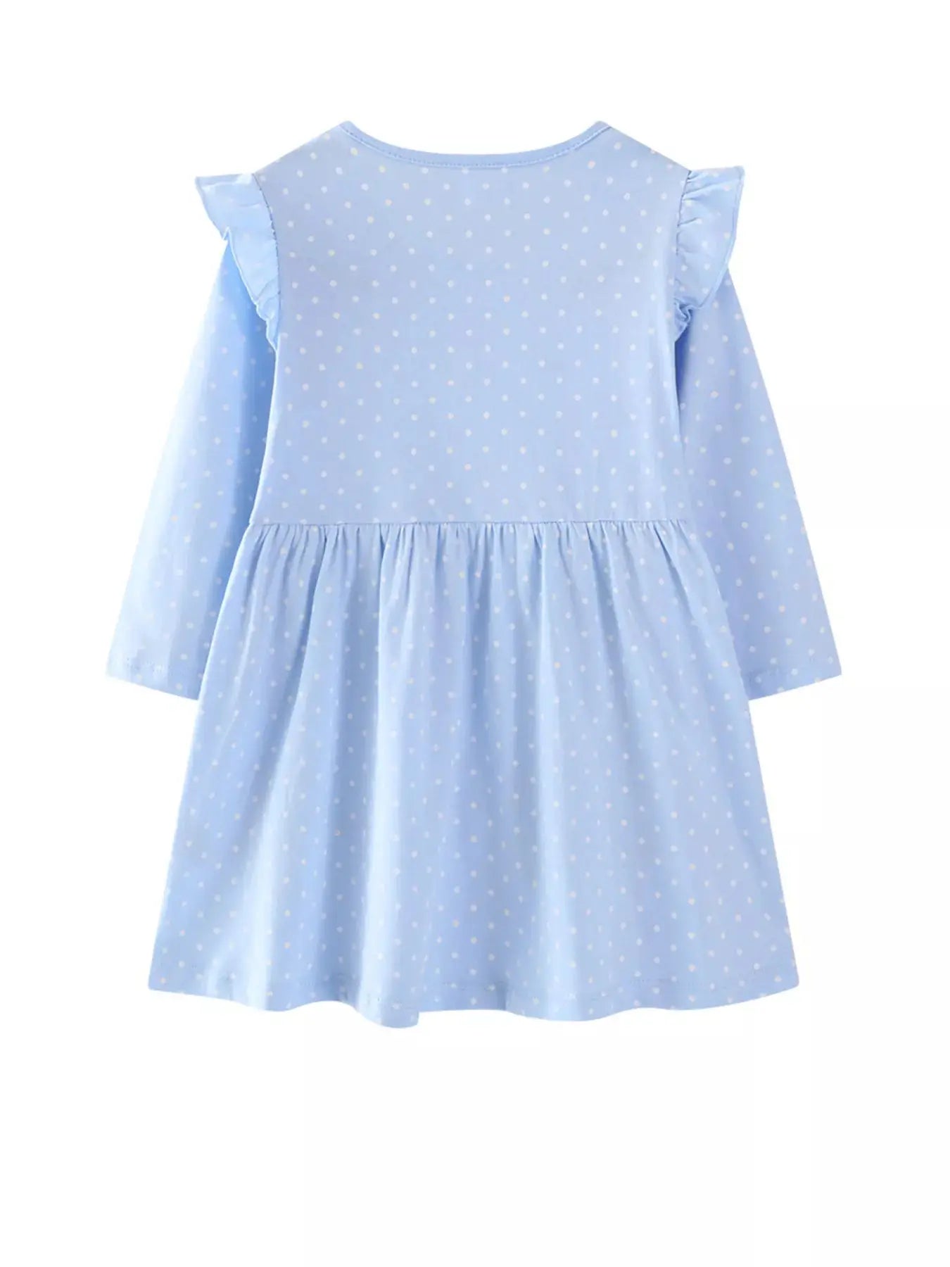 Children's Fairy Embroidered Long Sleeve Polka Dot Dress Simply Love