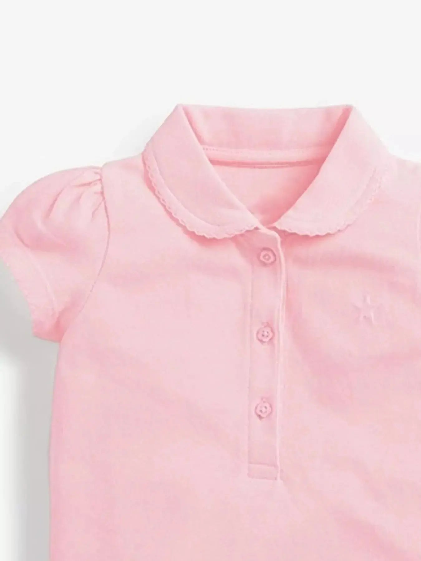 Children's Button Detail Short Sleeve Polo Simply Love