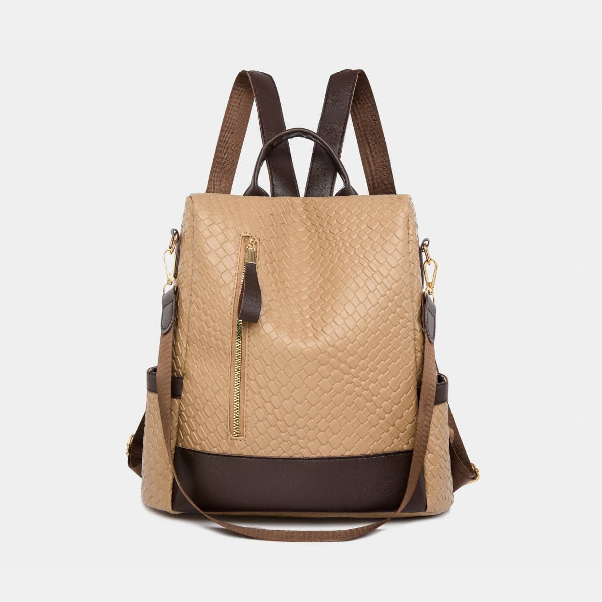 Stylish PU leather large backpack for everyday adventures