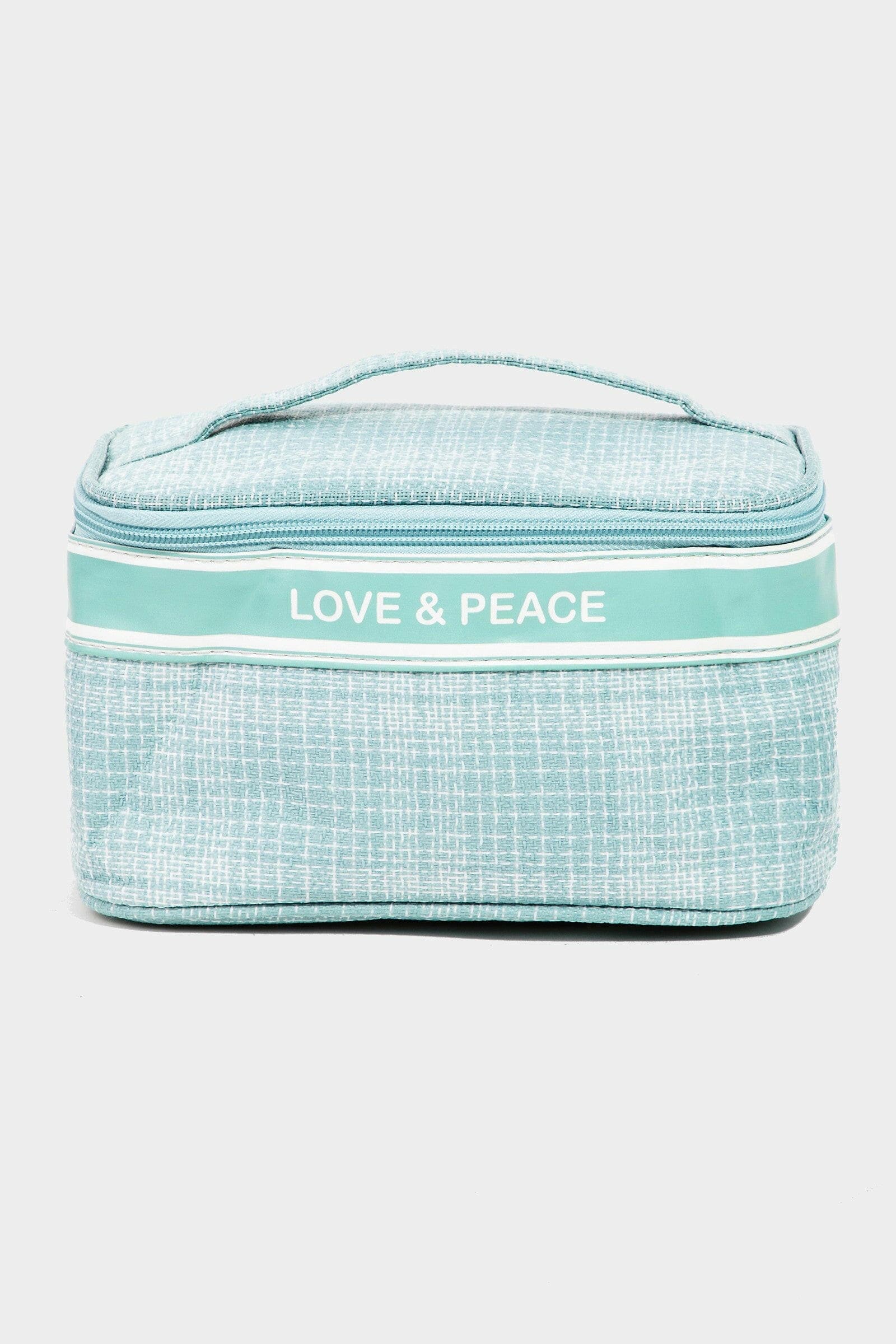 Fame Love & Peace Striped Handle Bag.