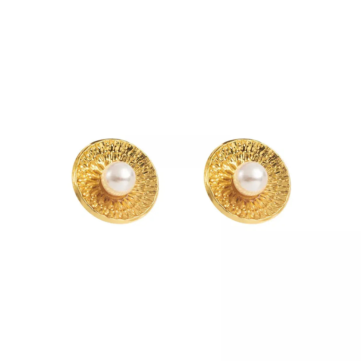 18K Gold-Plated Stud Earrings Simply Love
