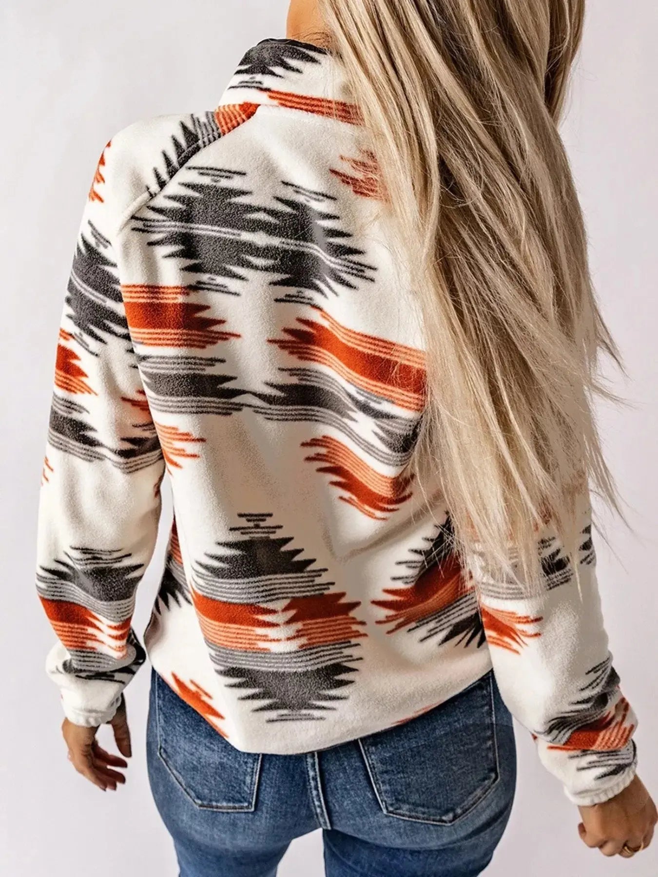 Geometric Snap Down Jacket Simply Love