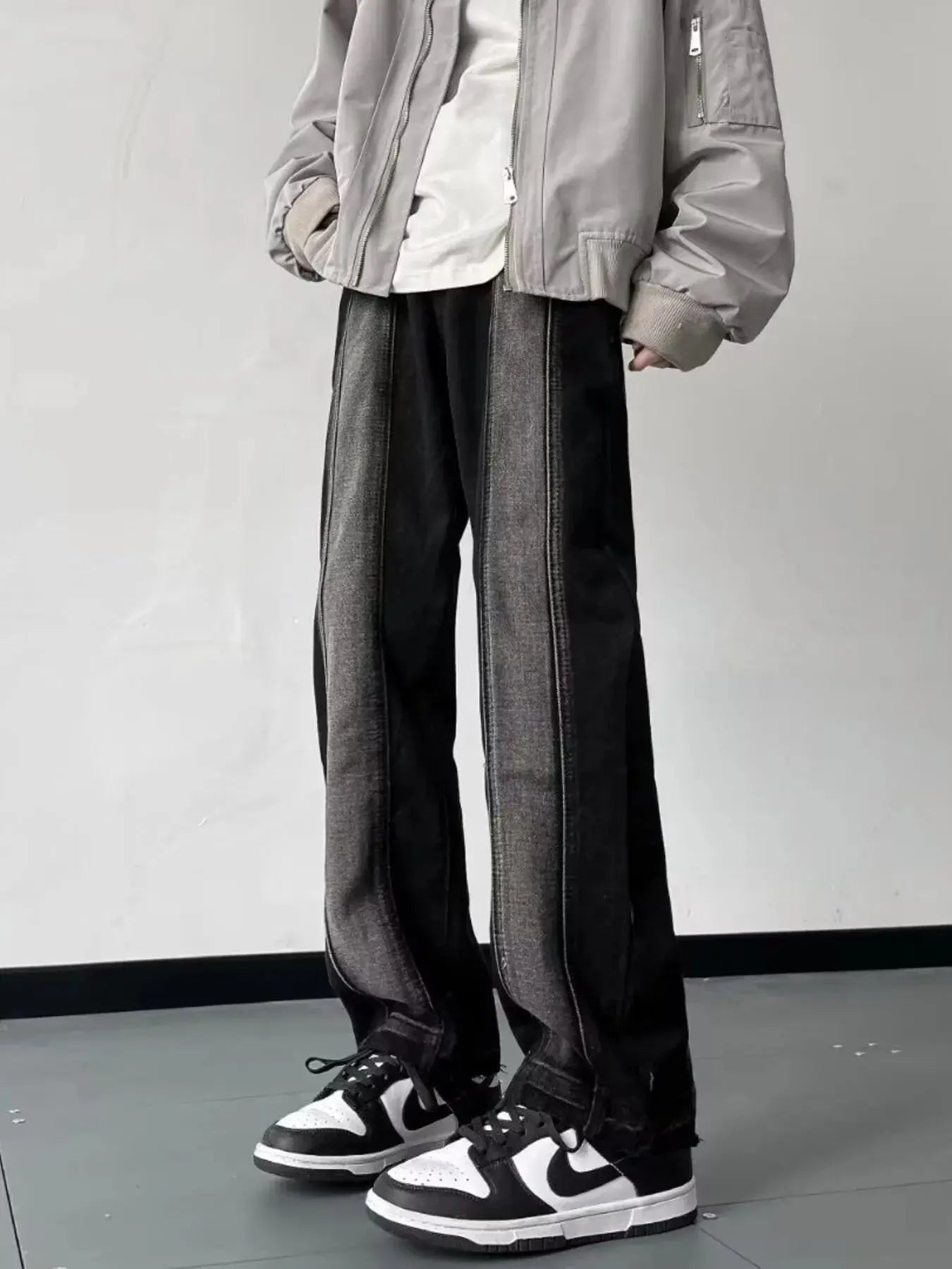 Men's Full Size Vintage Wash Wide Leg Jeans Plus Size Simply Love