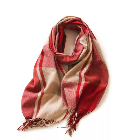 Plaid Fringe Scarf Simply Love