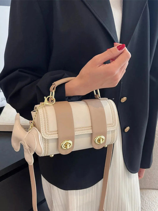 Leather Crossbody Bag with Charm Simply Love