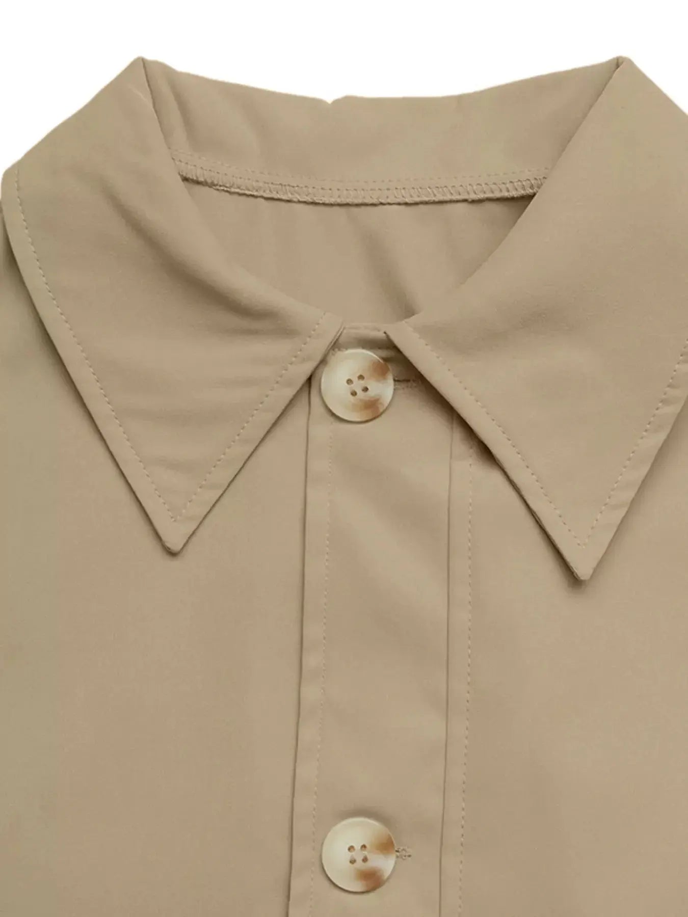 Relaxed Fit Button Up Shacket Simply Love