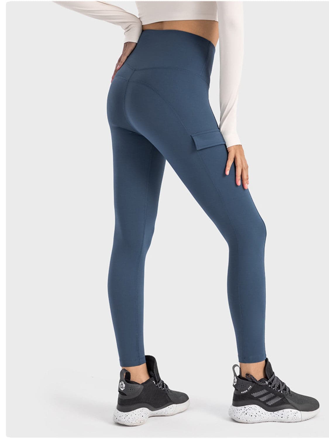 Wide Waistband Sports Leggings.