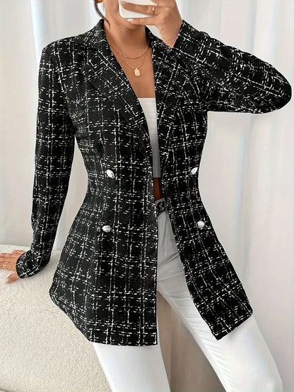 Tweed Double-Breasted Blazer