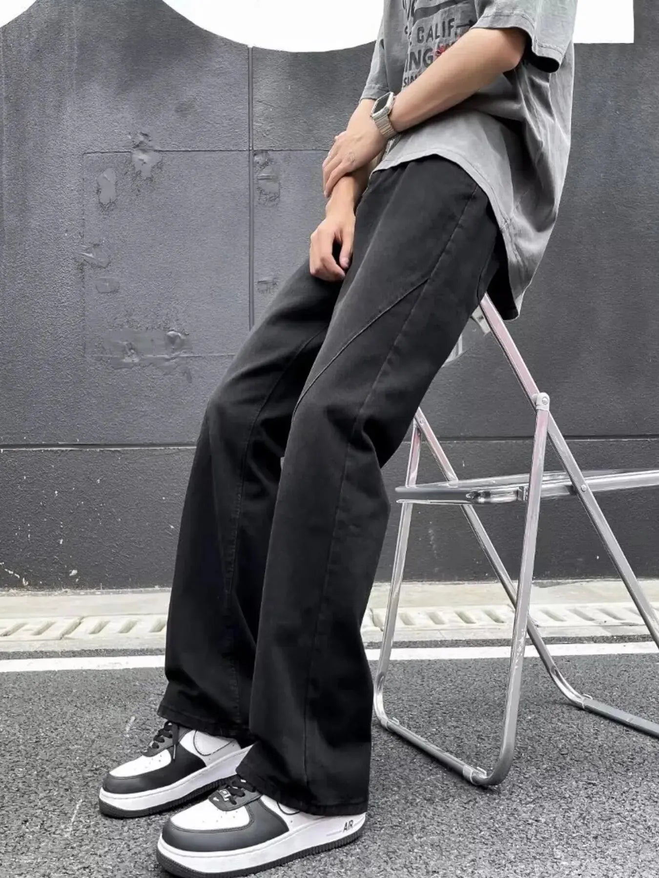 Men's Plus Size Wash Straight Leg Jeans Simply Love