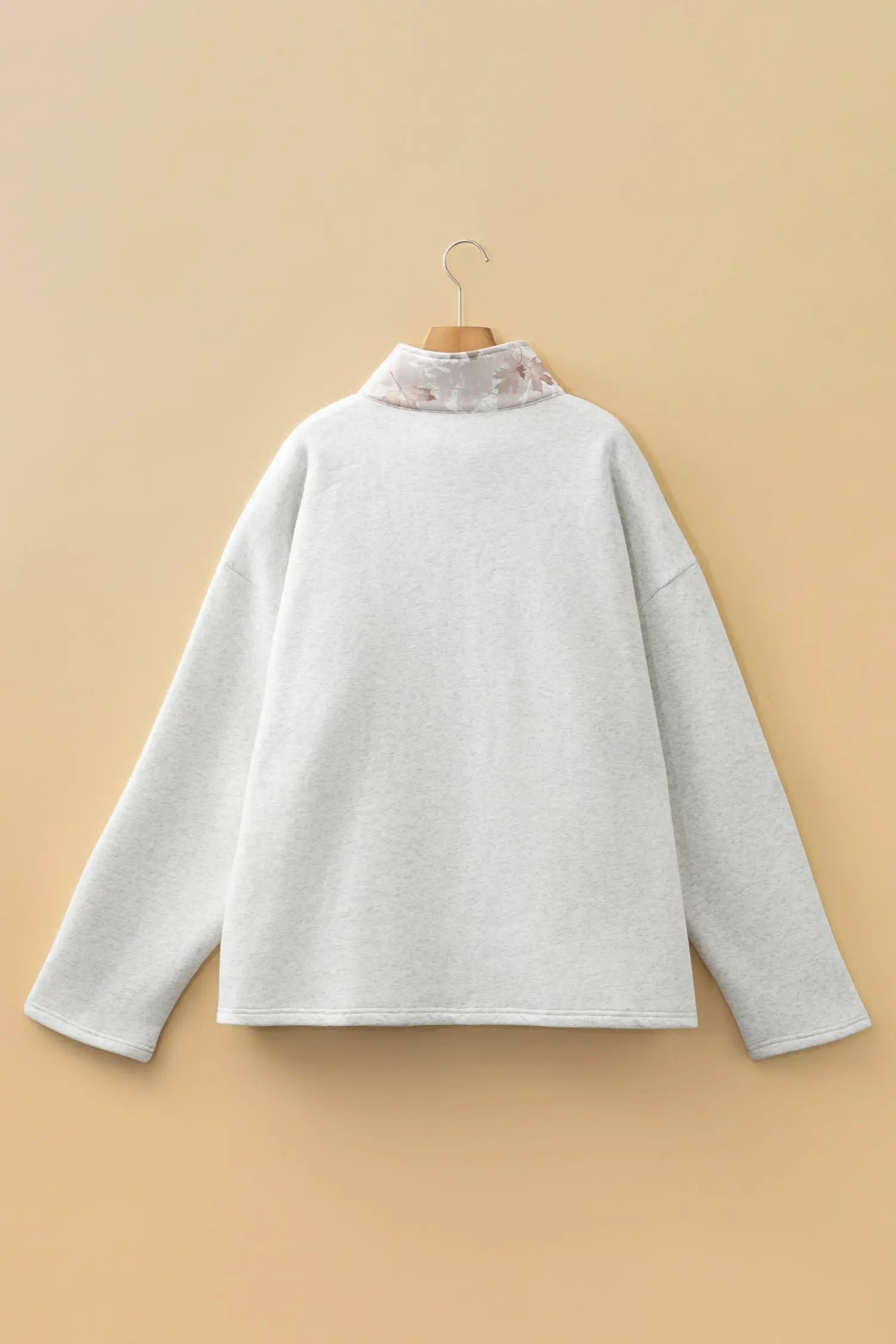 Dear-Lover Gray Camo Sweatshirt Women's Daily Casual Zipped Pullover - Plus Size, Fall Style Dear-Lover Dropshipping